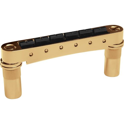 Graph Tech ResoMax NV2 Auto Lock Bridge with String Saver Saddles 6MM Posts Gold