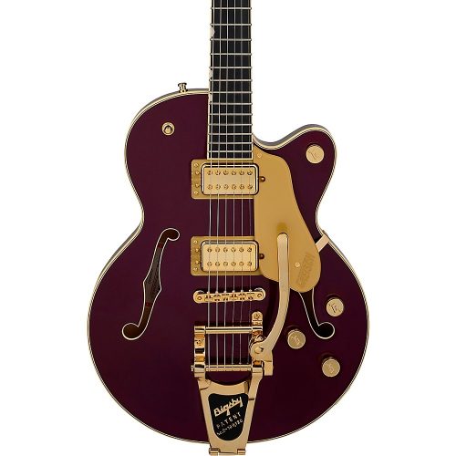 Gretsch Guitars Broadkaster Jr. LX Center Block with String-Thru Bigsby and Gold Hardware Electric Guitar Blackberry