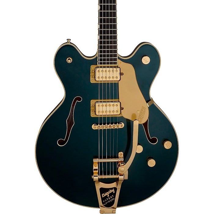 Gretsch Guitars Broadkaster LX Center Block With String-Thru Bigsby and Gold Hardware Electric Guitar Cadillac Green