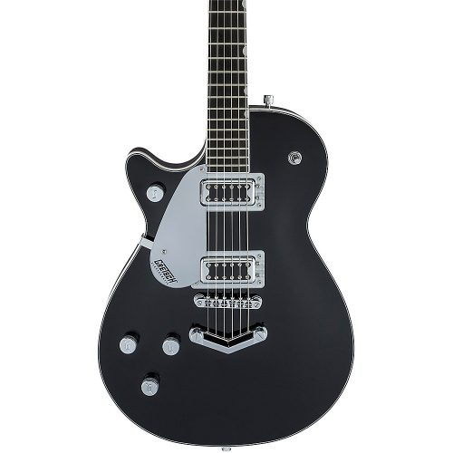 "Gretsch Guitars G5230LH Electromatic Jet FT Single-Cut With ""V"" Stoptail Left-Handed Electric Guitar Black"