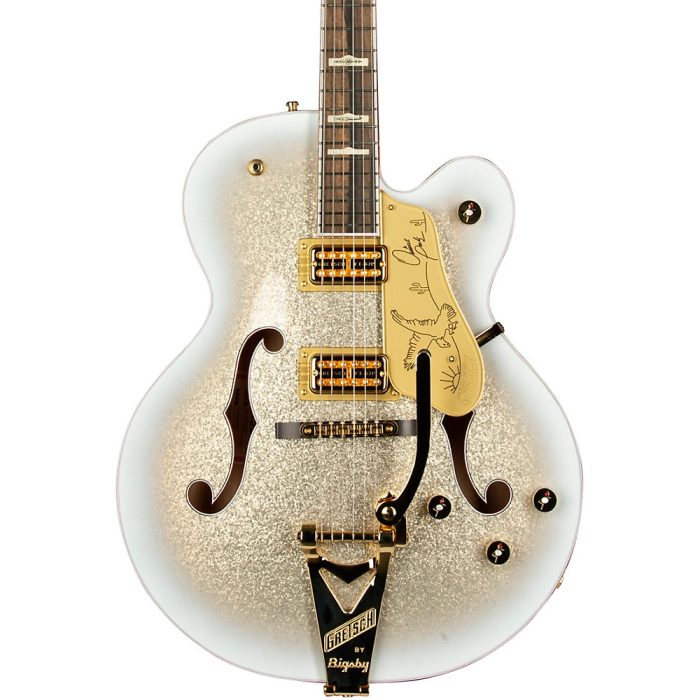 Gretsch Guitars G6136TG-OR Limited-Edition Orville Peck Falcon With String-Thru Bigsby Electric Guitar Oro Sparkle