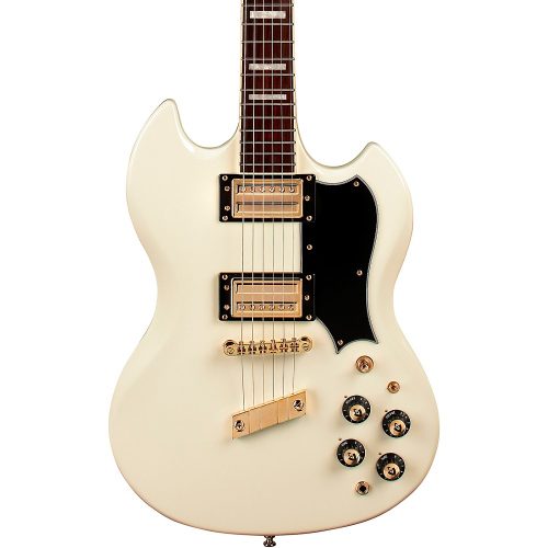 Guild Polara Kim Thayil Solidbody Electric Guitar Vintage White