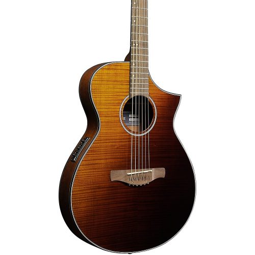 Ibanez AEWC32FM Thinline Acoustic-Electric Guitar Amber Sunset Fade
