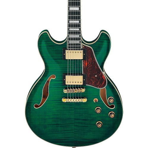 Ibanez Artcore Expressionist AS93FM Electric Guitar Transparent Moss Green