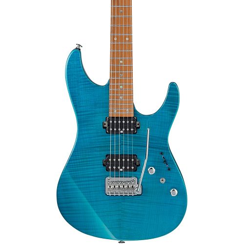 Ibanez MM1 Martin Miller Signature Electric Guitar Transparent Aqua Blue