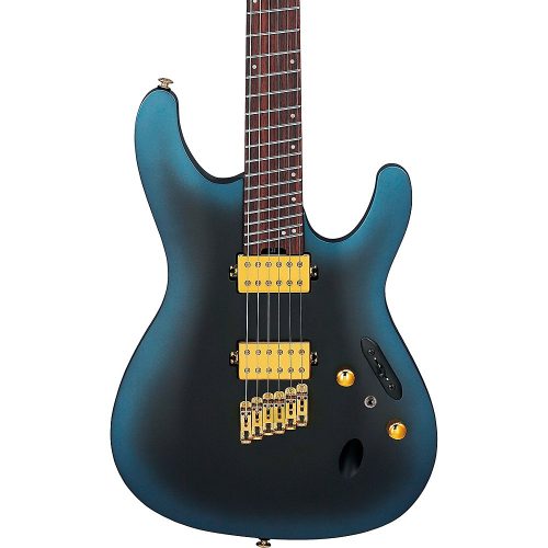 Ibanez SML721 S Axe Design Lab Multi-Scale Electric Guitar Midnight Arctic Ocean Matte