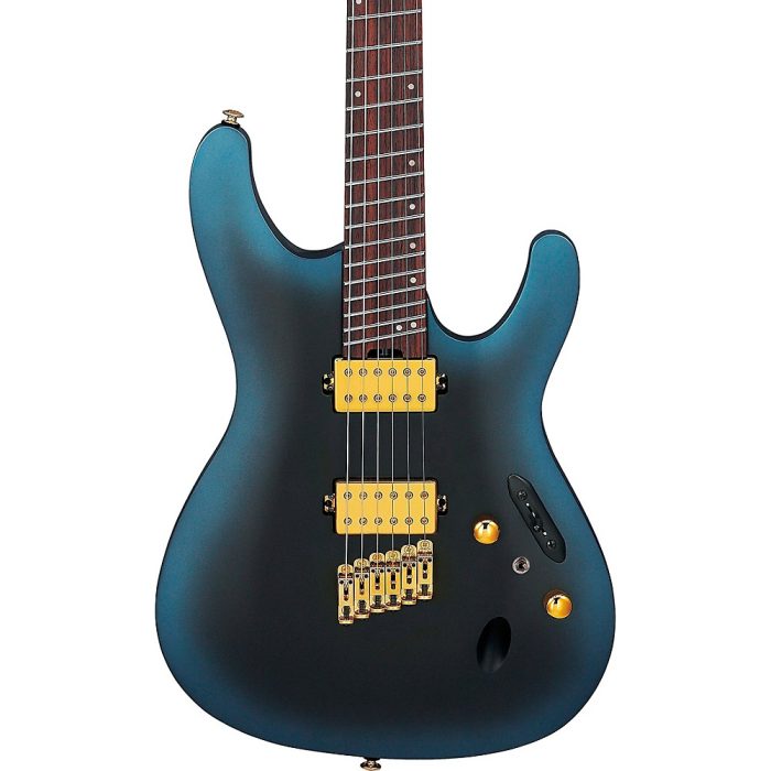 Ibanez SML721 S Axe Design Lab Multi-Scale Electric Guitar Midnight Arctic Ocean Matte