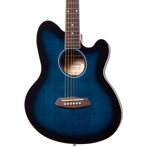 Ibanez Talman TCY10E Acoustic-Electric Guitar Transparent Blue Sunburst