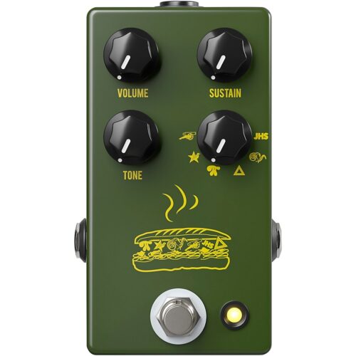 JHS Pedals Muffuletta Distortion/Fuzz Guitar Effects Pedal Army Green