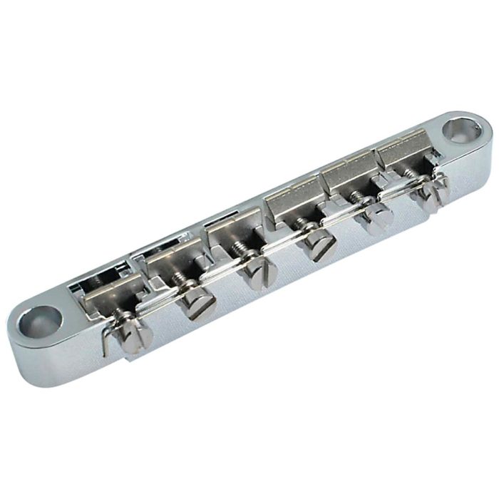 KTS Titanium Epiphone Style Bridge Set Chrome
