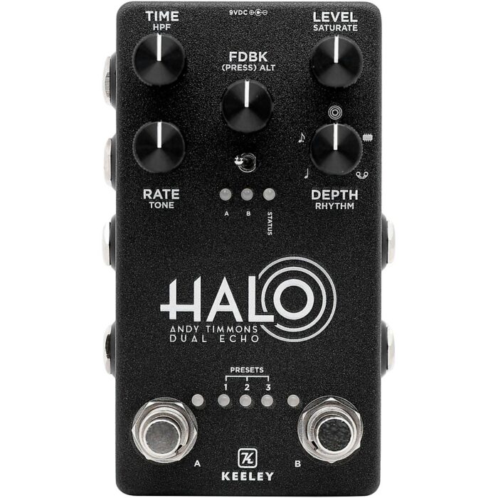 Keeley HALO Andy Timmons Dual Echo Signature Effects Pedal Black