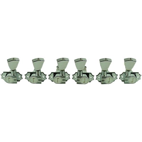 Kluson 3 Per Side Revolution Series G-Mount Metal Keystone Tuning Machines Chrome