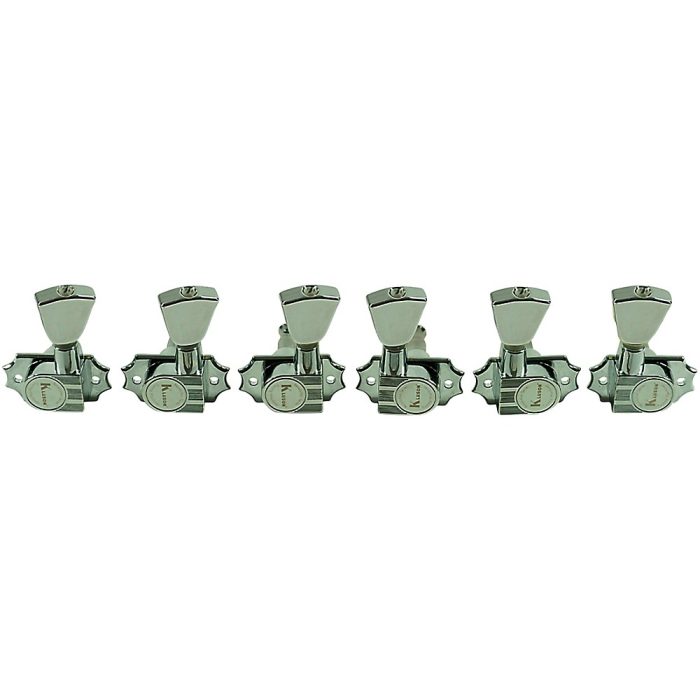 Kluson 3 Per Side Revolution Series G-Mount Metal Keystone Tuning Machines Chrome