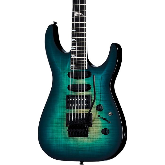 Kramer SM-1 Figured Electric Guitar Caribbean Blue Perimeter