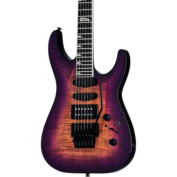 Kramer SM-1 Figured Electric Guitar Royal Purple Perimeter
