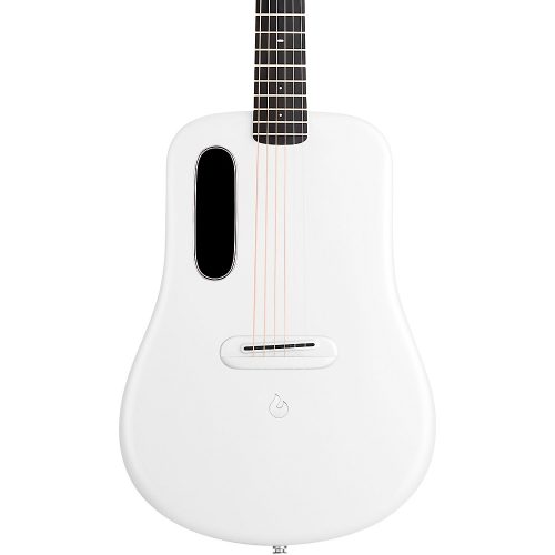"LAVA MUSIC ME 4 Carbon Fiber 36"" Acoustic-Electric Guitar With Airflow Bag White"