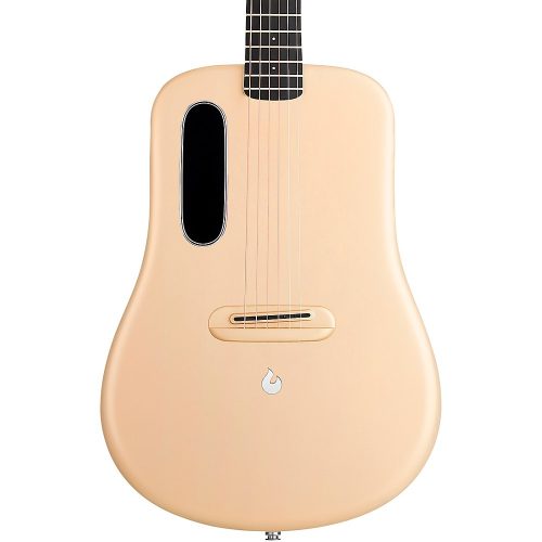 "LAVA MUSIC ME 4 Carbon Fiber 38"" Acoustic-Electric Guitar With Airflow Bag Soft Gold"