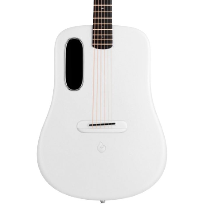 "LAVA MUSIC ME 4 Carbon Fiber 38"" Acoustic-Electric Guitar With Airflow Bag White"