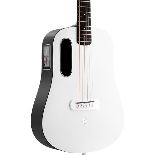 "LAVA MUSIC ME PLAY 36"" Acoustic-Electric Guitar With Lite Bag Nightfall-Frost White"