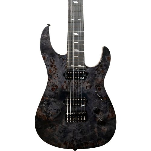 Legator Ninja 7 String Super Shred Series Electric Guitar Black Burl