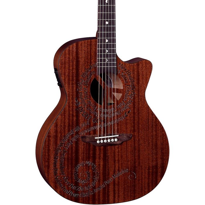 Luna Gypsy Maluhia Grand Concert Acoustic-Electric Guitar Natural