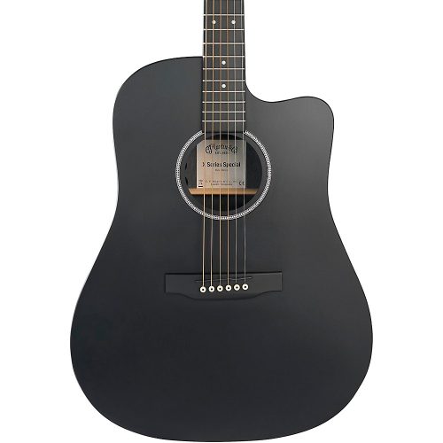 Martin DC-X1E Special X Series HPL Dreadnought Acoustic-Electric Guitar Black