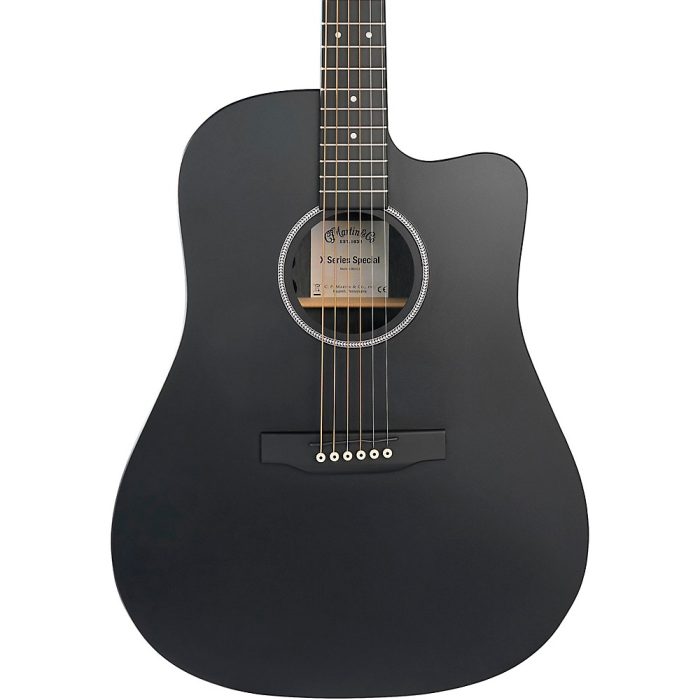 Martin DC-X1E Special X Series HPL Dreadnought Acoustic-Electric Guitar Black