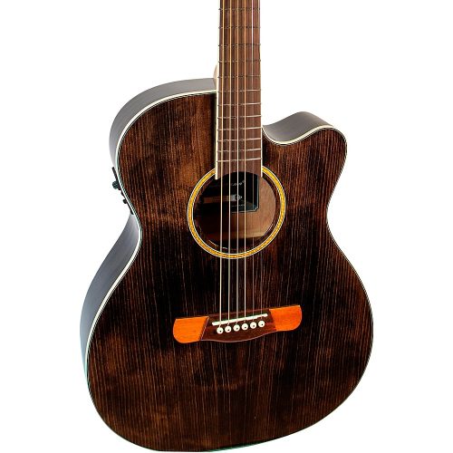 Merida Romeo Classic Series OM Acoustic-Electric Guitar Transparent Black