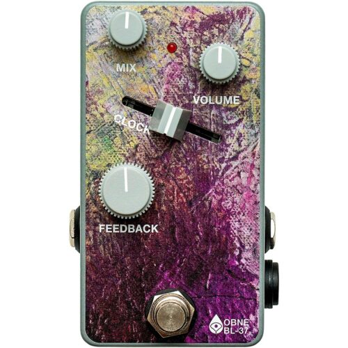 Old Blood Noise Endeavors BL-37 Reverb Variable Clock Effector Pedal Purple and Silver