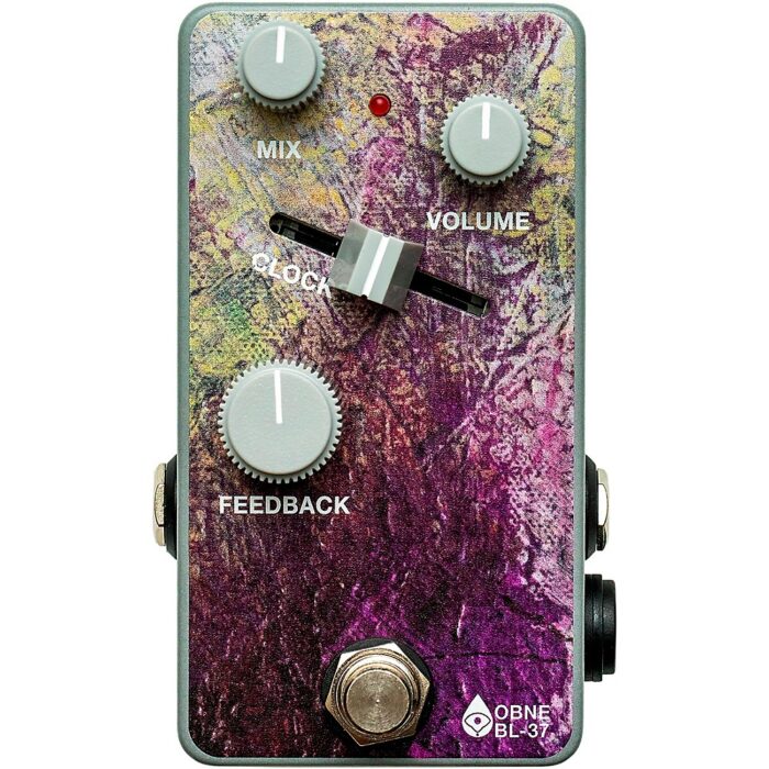 Old Blood Noise Endeavors BL-37 Reverb Variable Clock Effector Pedal Purple and Silver
