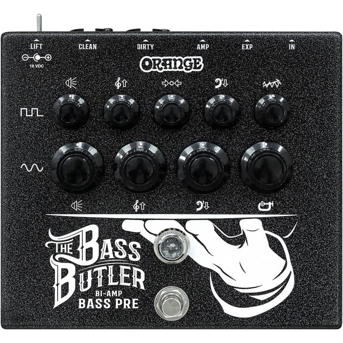 Orange Amplifiers The Bass Butler Bi-Amp Bass Pre DI Pedal Black