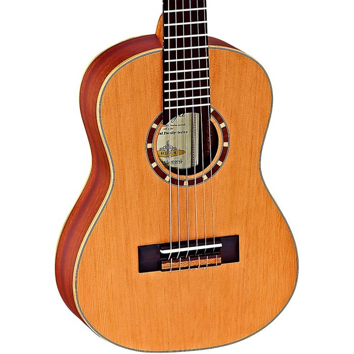 Ortega Family Series R122-1/4 1/4 Size Classical Guitar Satin Natural 0.25