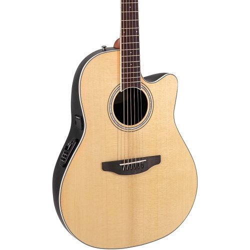 Ovation CS24 Celebrity Series Traditional Mid-Depth Acoustic-Electric Guitar Natural