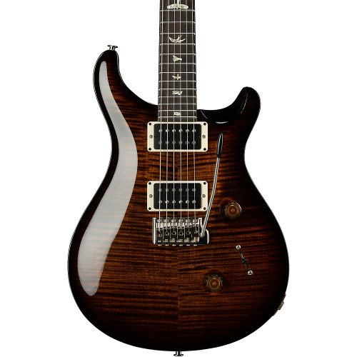 PRS Custom 24 Carved Figured Maple Top With Gen 3 Tremolo Solidbody Electric Guitar Black Gold Burst