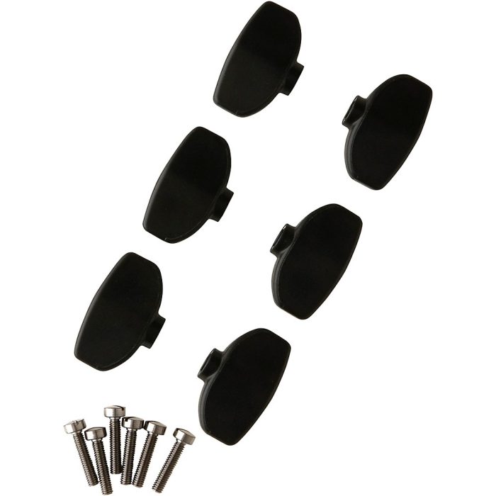 PRS Phase III Wing Set of 6 Tuner Buttons Black