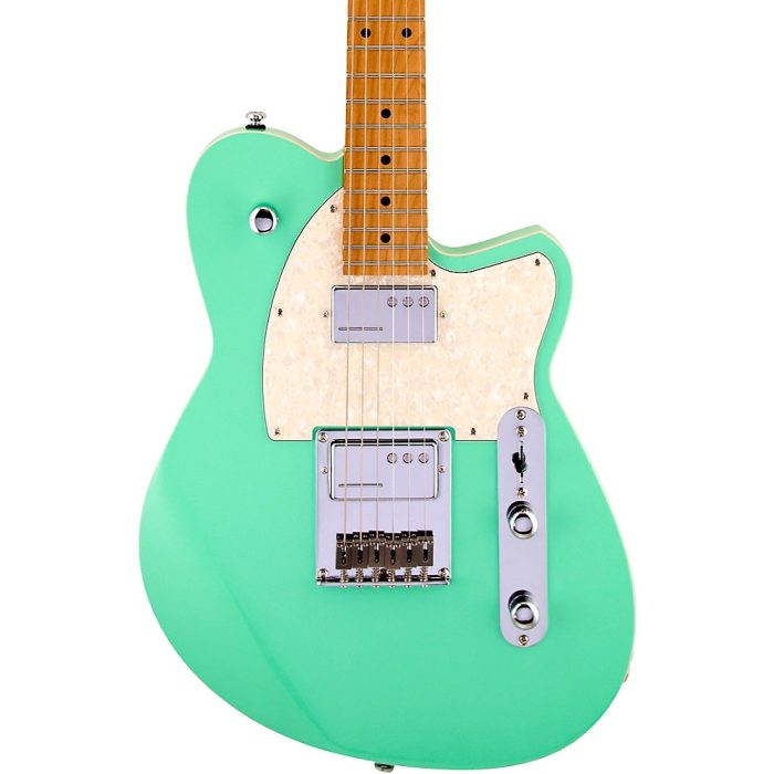 Reverend Crosscut Roasted Maple Fingerboard Electric Guitar Oceanside Green