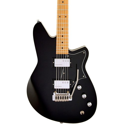 Reverend Descent W Maple Fingerboard Baritone Electric Guitar Midnight Black