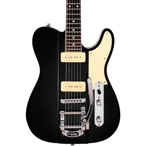 Reverend Greg Koch Signature Gristlemaster 90 Ebony Fretboard Electric Guitar Midnight Black