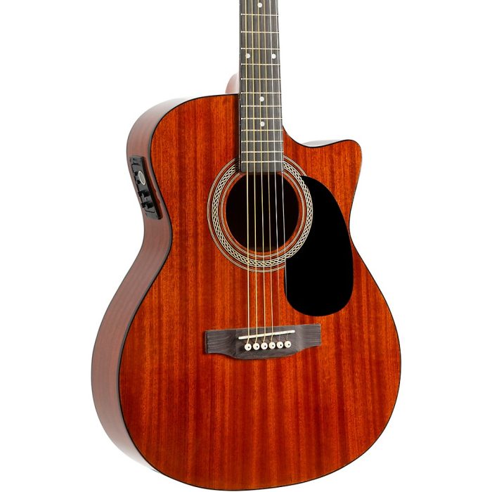 Rogue RA-090 Concert Cutaway Acoustic-Electric Guitar Mahogany