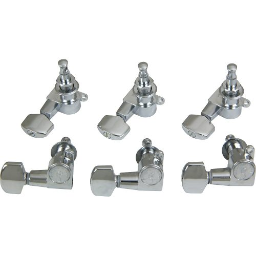 Schaller M6 Mini Tuning Machine Heads 6 In-Line Chrome