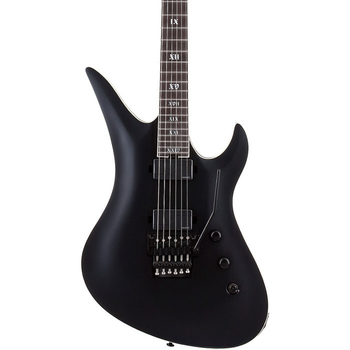Schecter Guitar Research Avenger FR SLS Elite Evil Twin Electric Guitar Satin Black