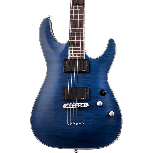 Schecter Guitar Research C-1 Platinum Electric Guitar Satin Transparent Midnight Blue