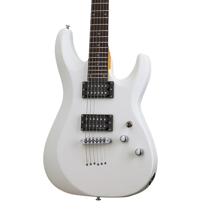 Schecter Guitar Research C-6 Deluxe Electric Guitar Satin White