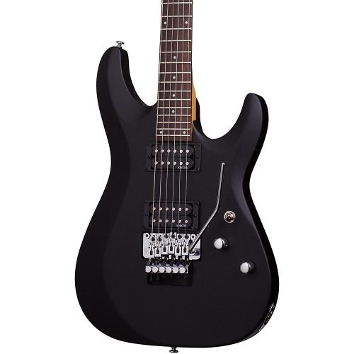 Schecter Guitar Research C-6 Deluxe With Floyd Rose Trem Electric Guitar Satin Black