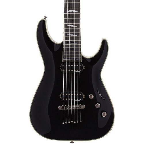 Schecter Guitar Research C-7 Blackjack 7-String Electric Guitar Gloss Black