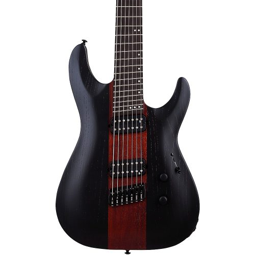 Schecter Guitar Research C-7 Multiscale Rob Scallon Electric Guitar Satin Dark Roast