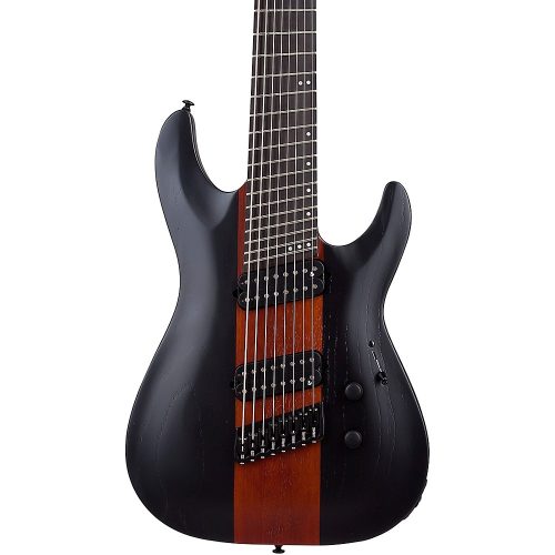 Schecter Guitar Research C-8 Multiscale Rob Scallon Electric Guitar Satin Dark Roast