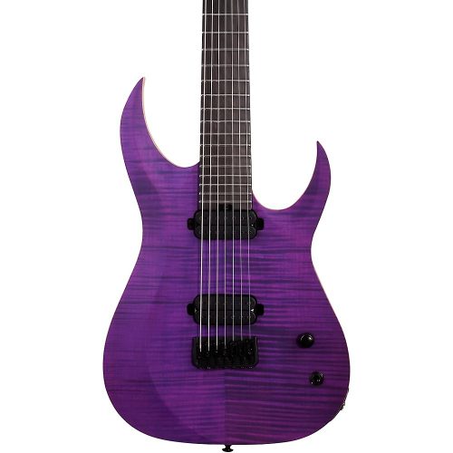 Schecter Guitar Research John Browne Tao-7 Electric Guitar Satin Trans Purple