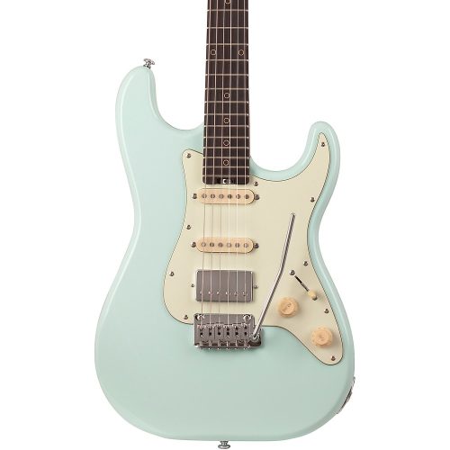 Schecter Guitar Research Nick Johnston Traditional HSS Electric Guitar Atomic Frost Mint Green Pickguard