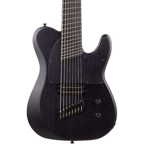Schecter Guitar Research PT-8 MS Black Ops Electric Guitar Satin Black Open Pore